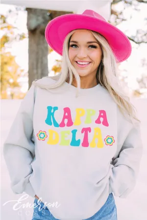 Kappa Delta Bright Floral Crewneck