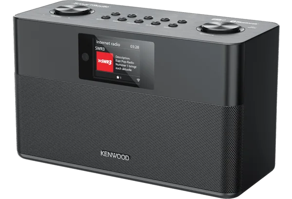 Kenwood FM-RDS/DAB  Compact Smart Radio - Black (CRST100SB)