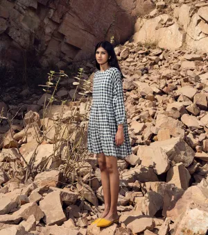 KharaKapas I Checkered Raglan Sleeve Short Dress  I  32 Days Of Summer