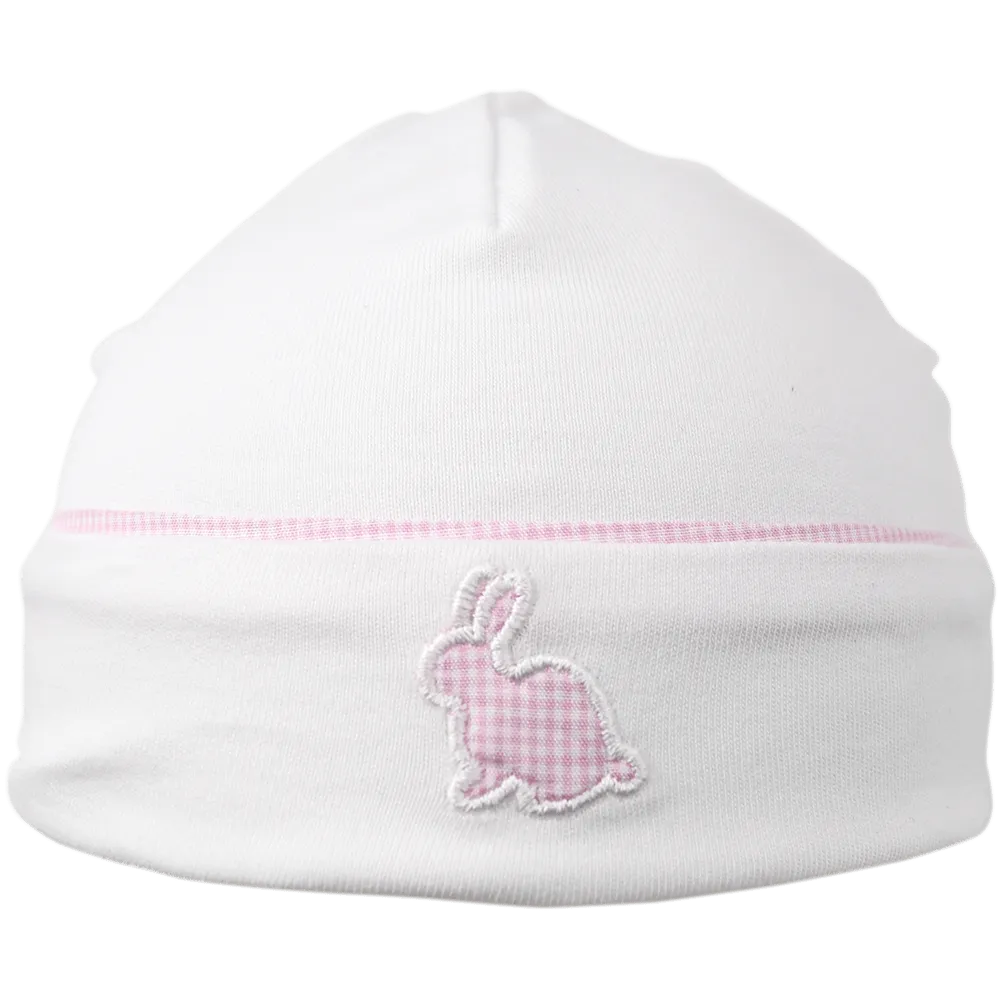 Kissy Kissy 'Pique Cottontails' White & Pink Hat