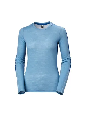 Koszulka Helly Hansen W Lifa Merino Lightweight Crew niebieski