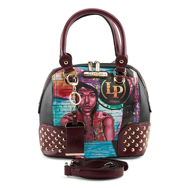 La Philipe Lp1001 2 The Wall Art Handbag Square Black
