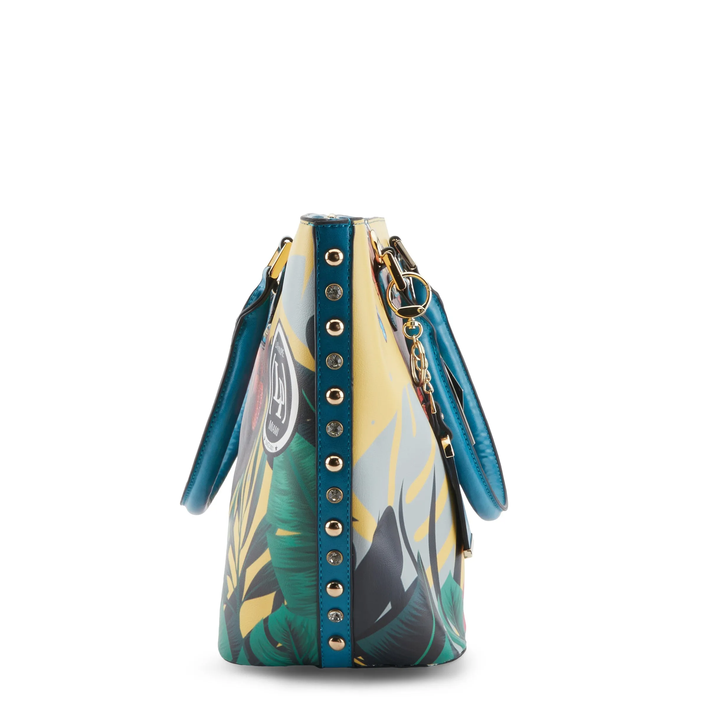 La Philipe Lp1021 12 Butterfly Fly Tote Yellow Pu Leather