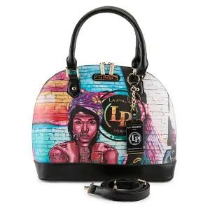 La Philipe Lp1023 2 The Wall Art Handbag Oval Black