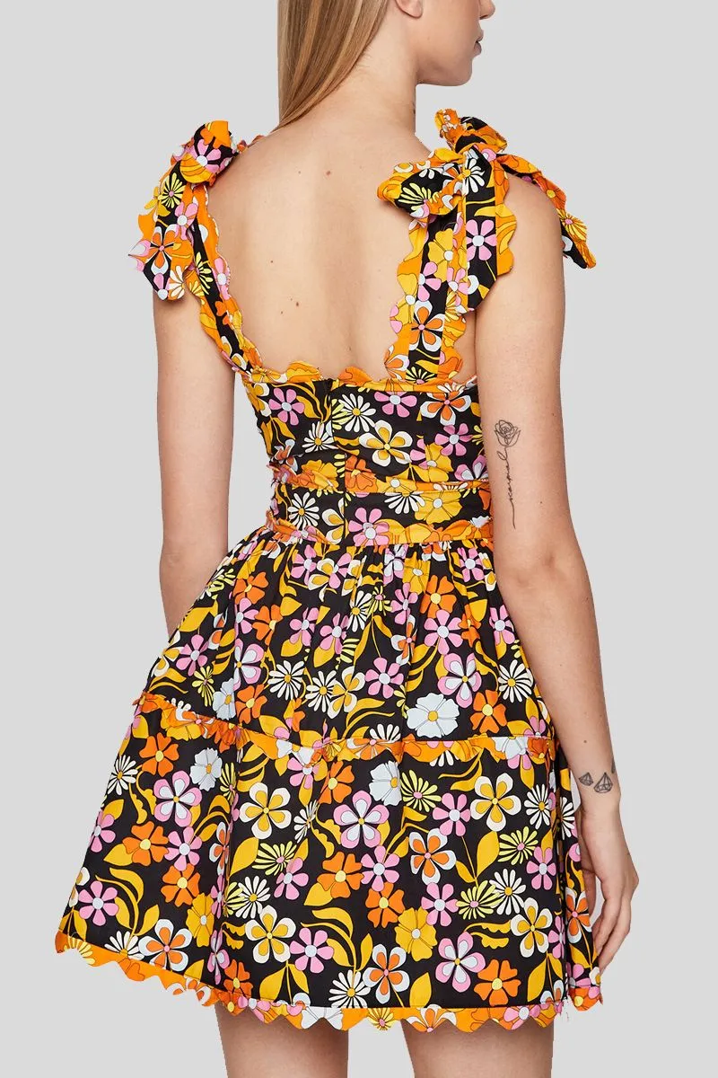 Ladies Dress - Bright Floral Mix