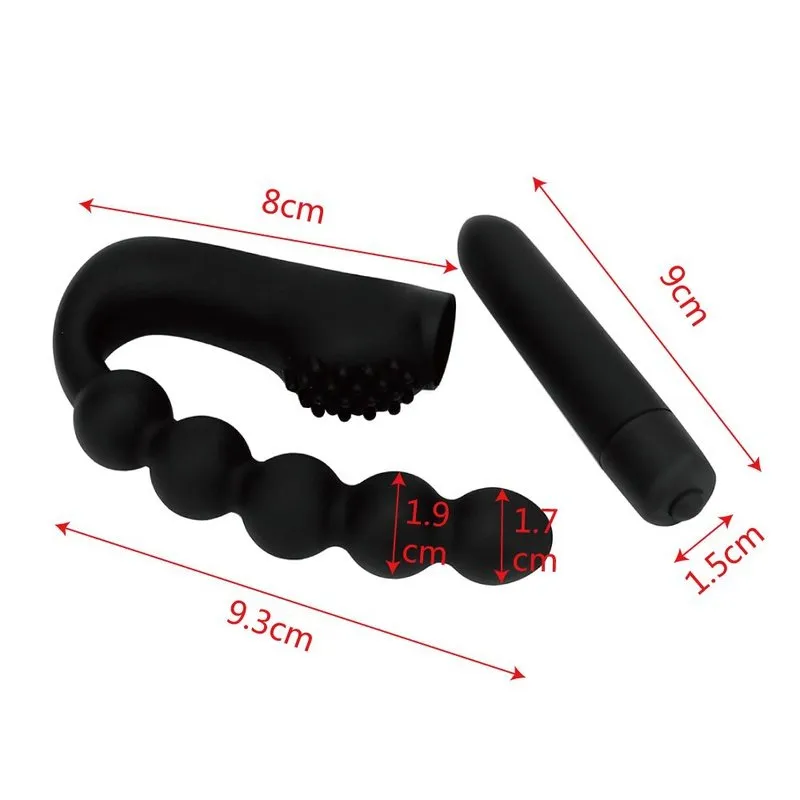 Le Plug anal lourd en silicone en forme d'un chapelet de perle