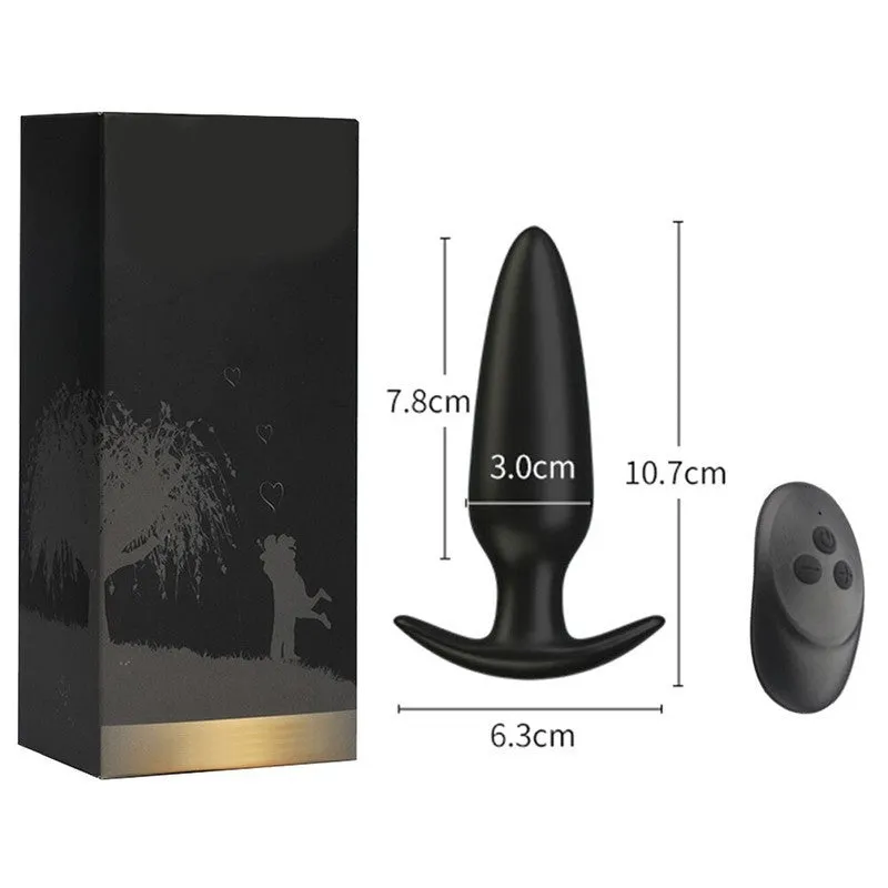 Le Plug anal silicone vibrant Rocket