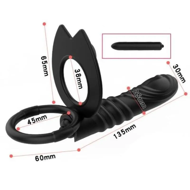 Le Plug Anal Vibrant anneau noir