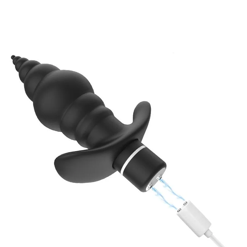 Le Plug anal vibrant avec perles tournantes
