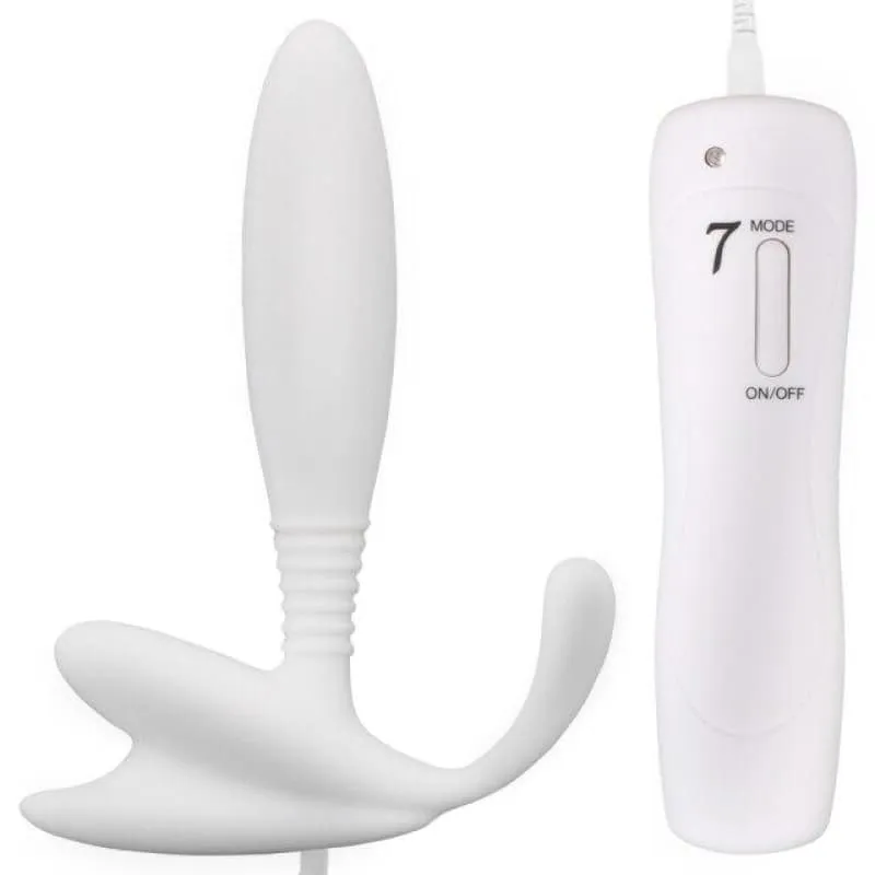 Le Plug Anal Vibrant blanc 7 fréquence