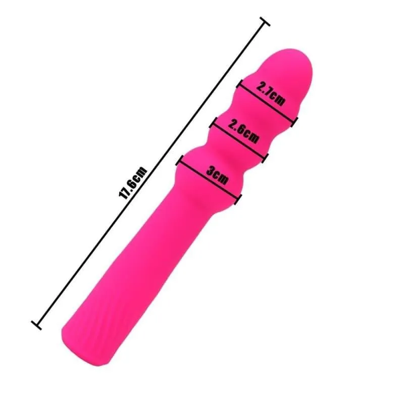 Le Plug Anal Vibrant bâton perles jaune