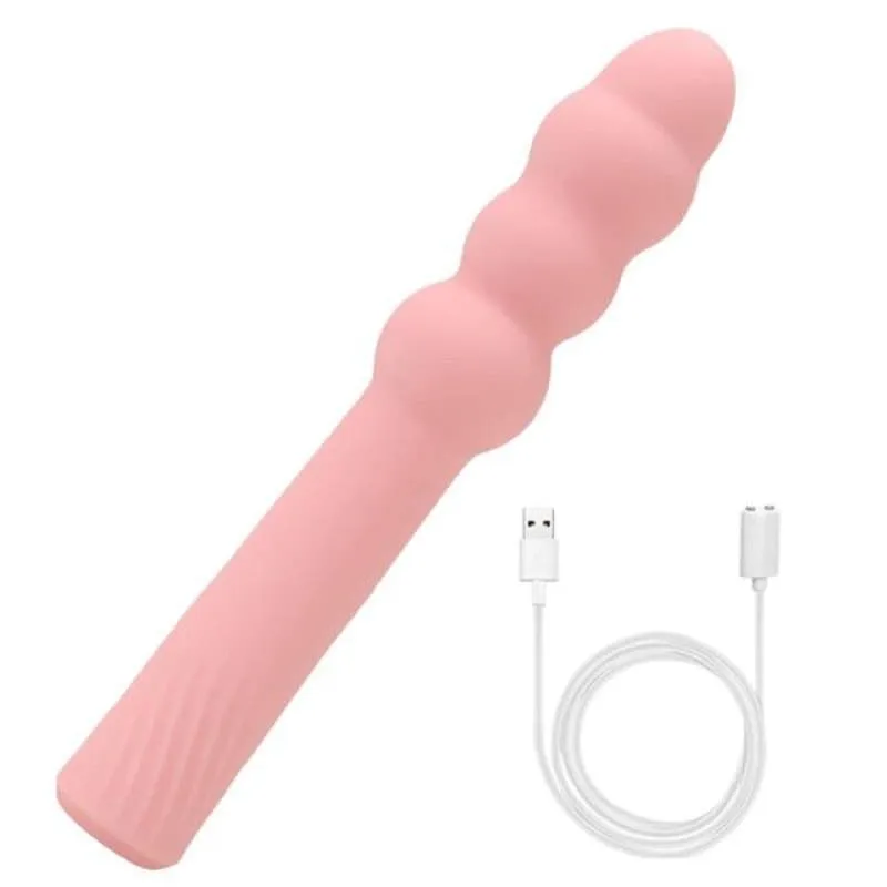 Le Plug Anal Vibrant en perles rose