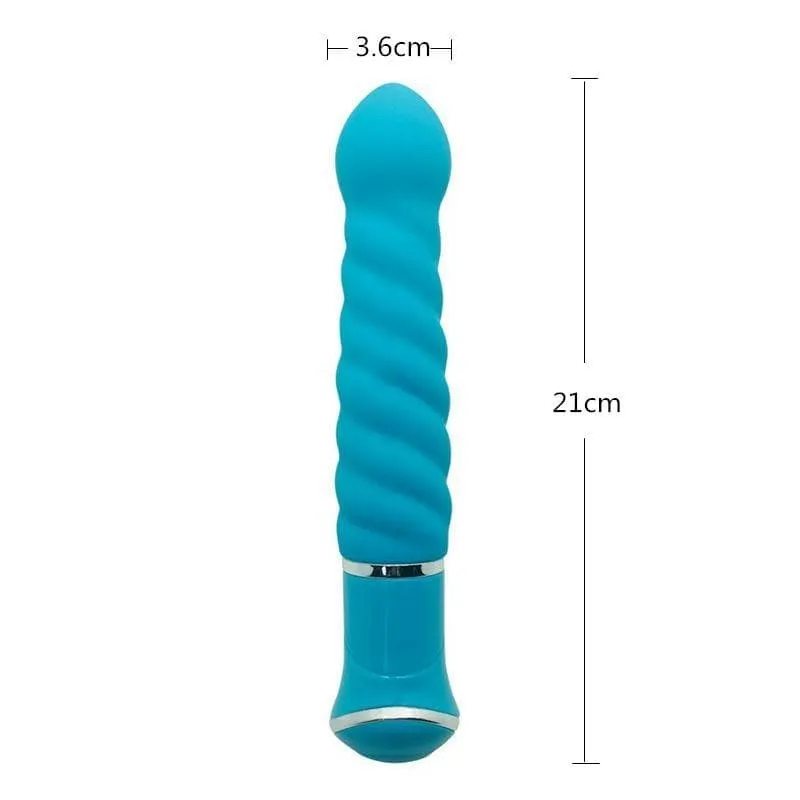 Le Plug Anal Vibrant gode twist bleu