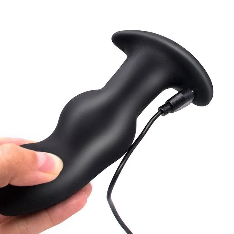 Le Plug Anal Vibrant steel ball noir