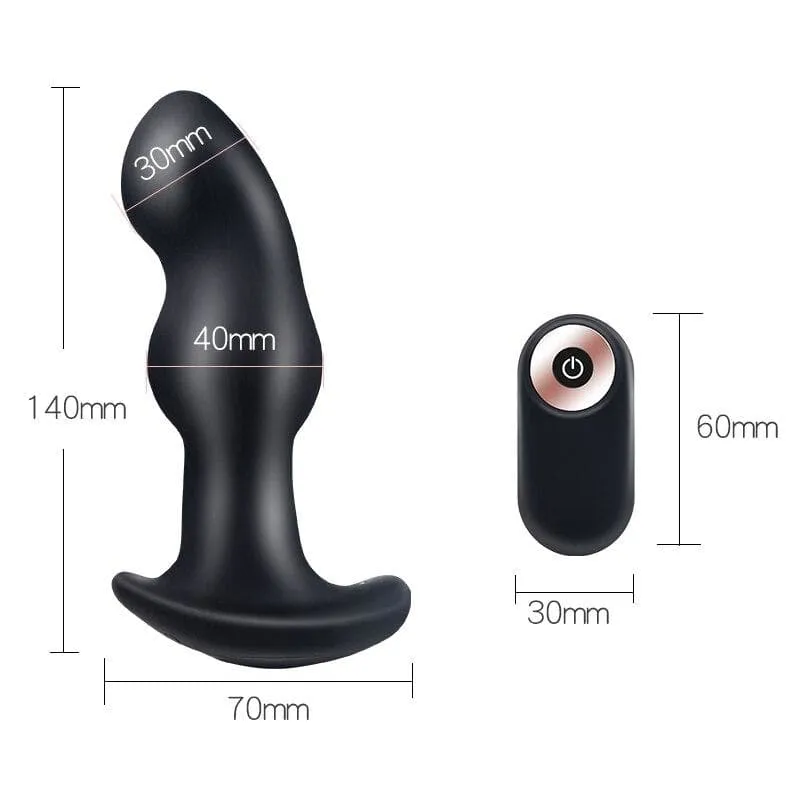 Le Plug Anal Vibrant steel ball noir