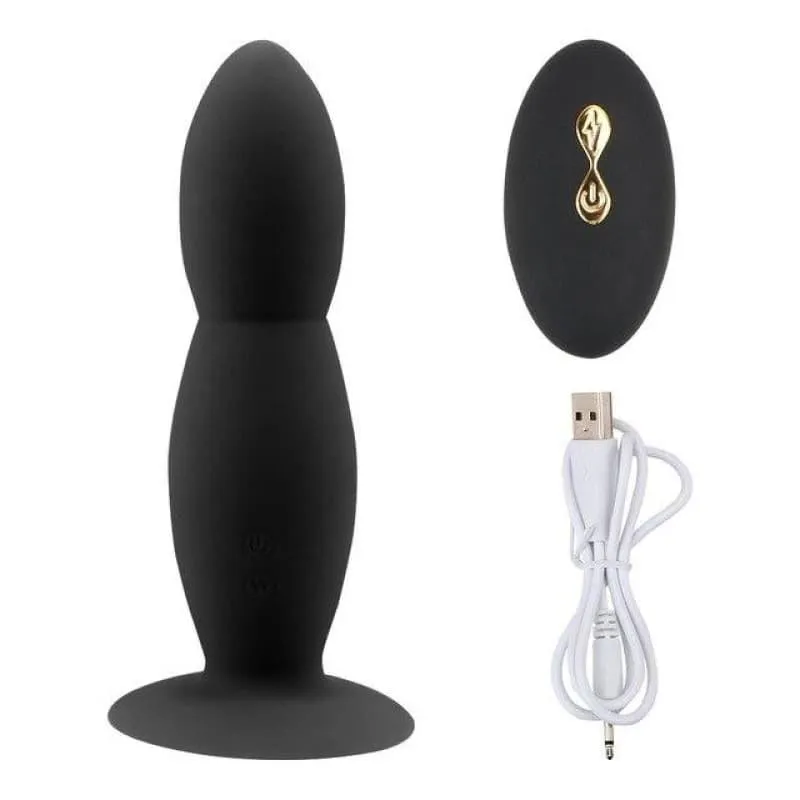 Le Plug Anal Vibrant œuf double noir