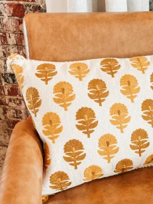 Leaf Detailed Pillow