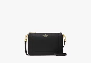 Lena Double Compartment Crossbody Black Kate Spade