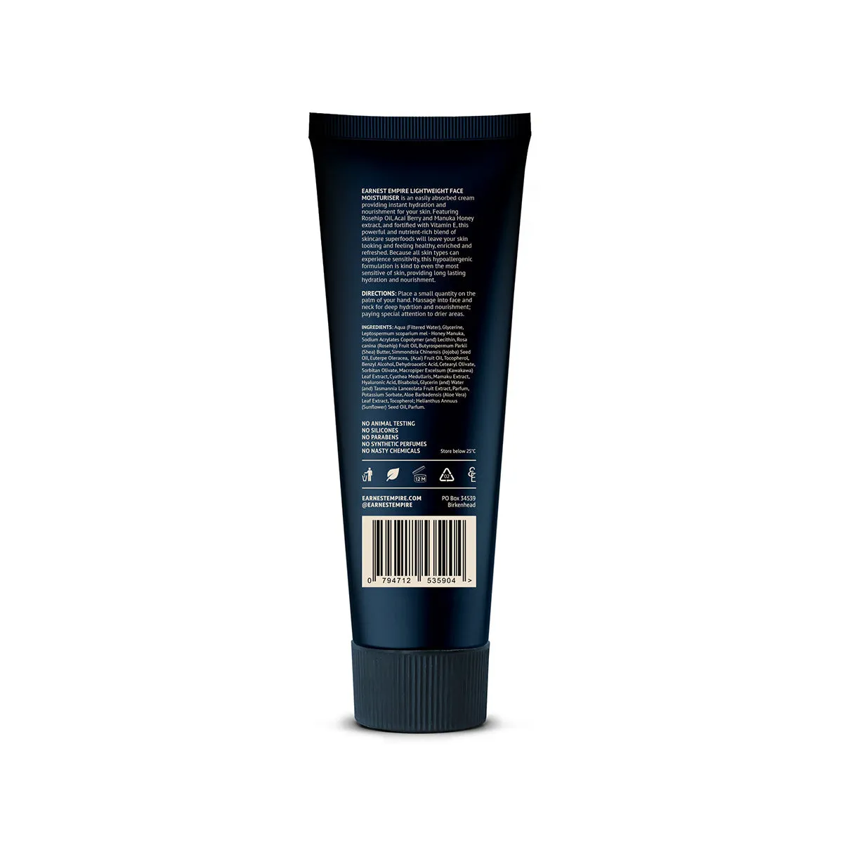 Lightweight Mens Moisturiser 120ml - Earnest Empire