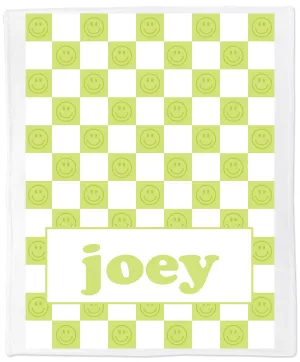 Lime Checkered Blanket