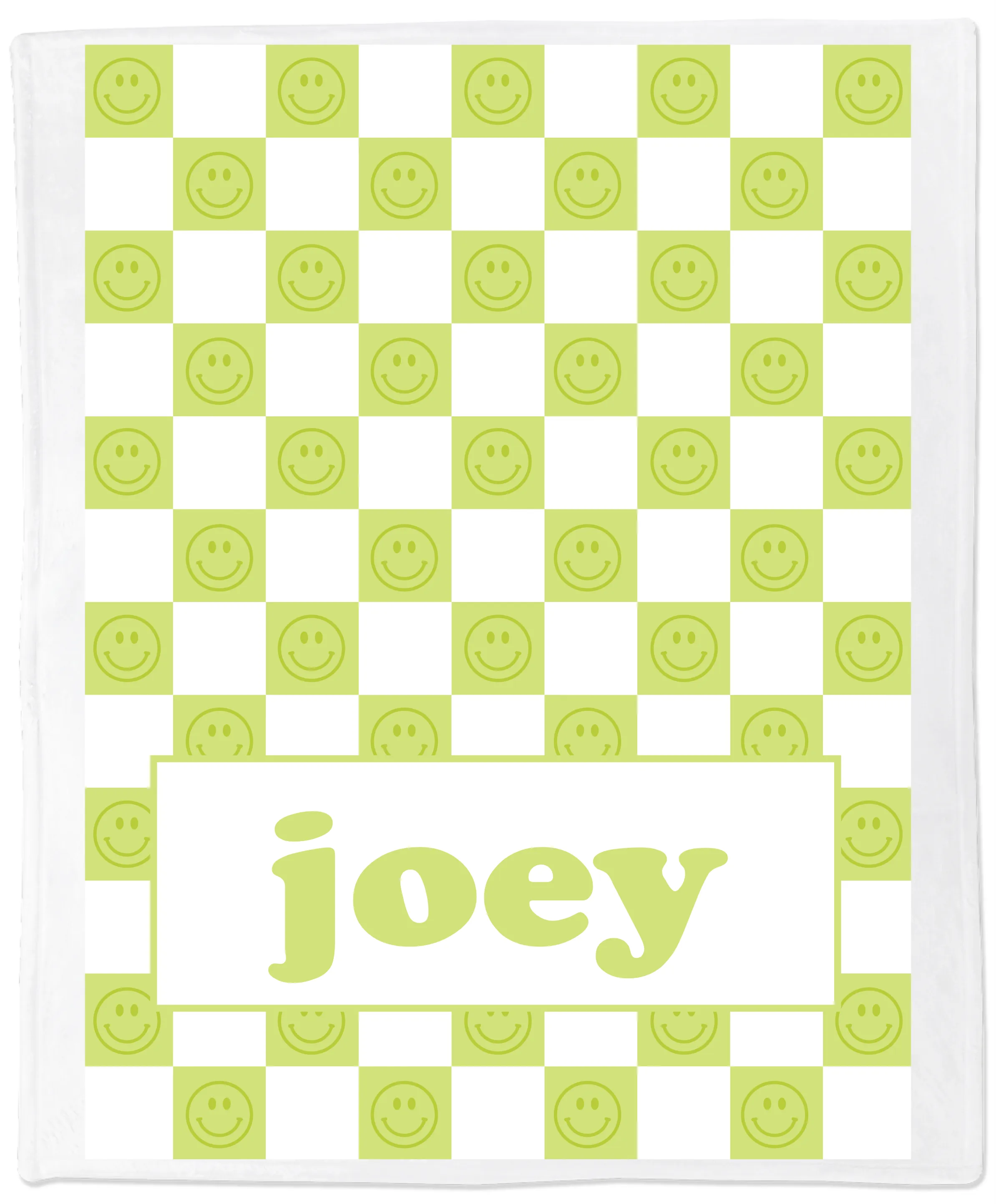 Lime Checkered Blanket