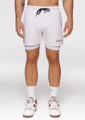 Limitless Active Shorts - White