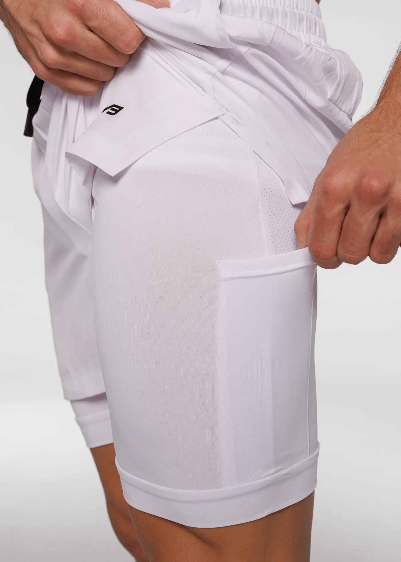 Limitless Active Shorts - White