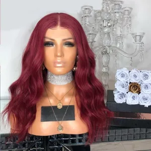 Long wavy red