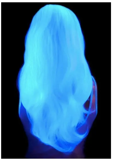 Long Wavy Wig - UV White