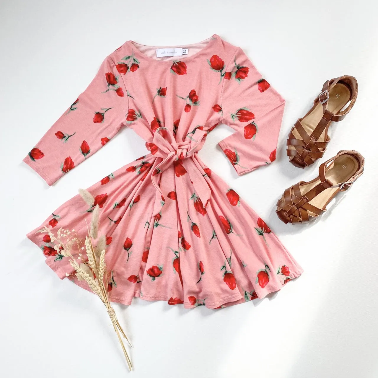 'Lottie' Rose Jersey Dress