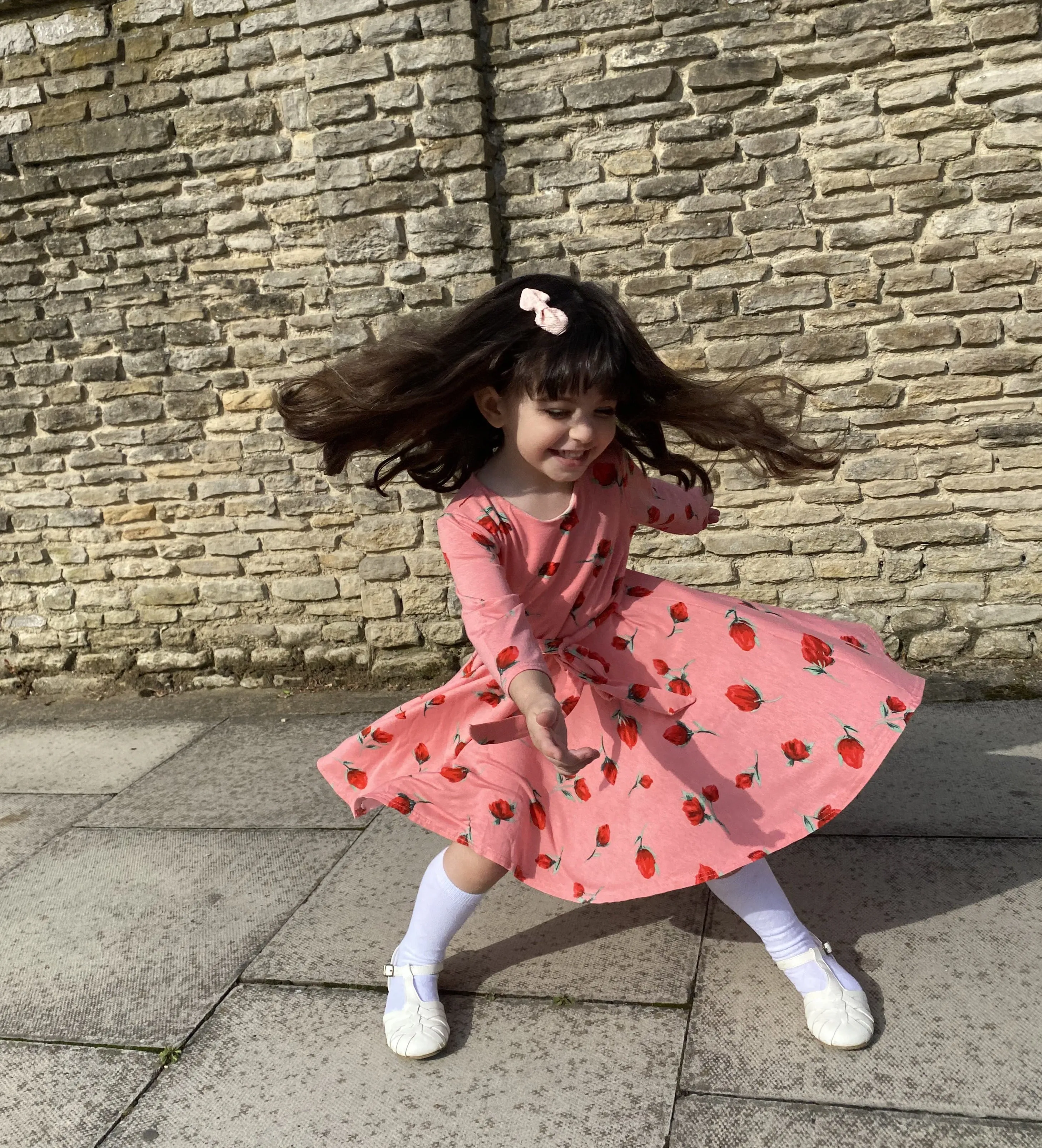 'Lottie' Rose Jersey Dress