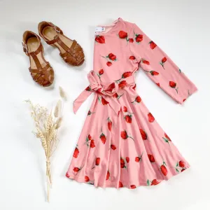 'Lottie' Rose Jersey Dress