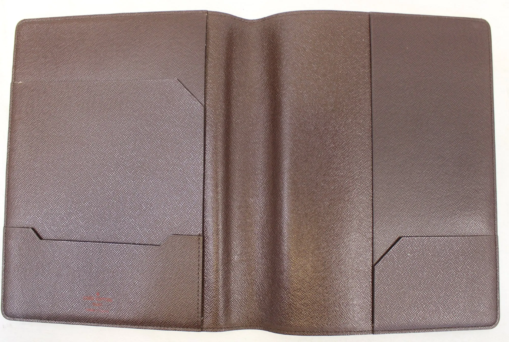 LOUIS VUITTON Agenda Bureau Damier Ebene  Note Cover
