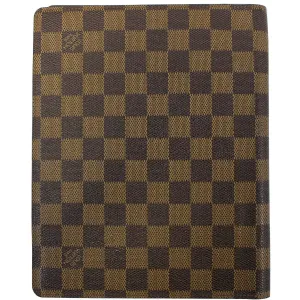 LOUIS VUITTON Agenda Bureau Damier Ebene  Note Cover
