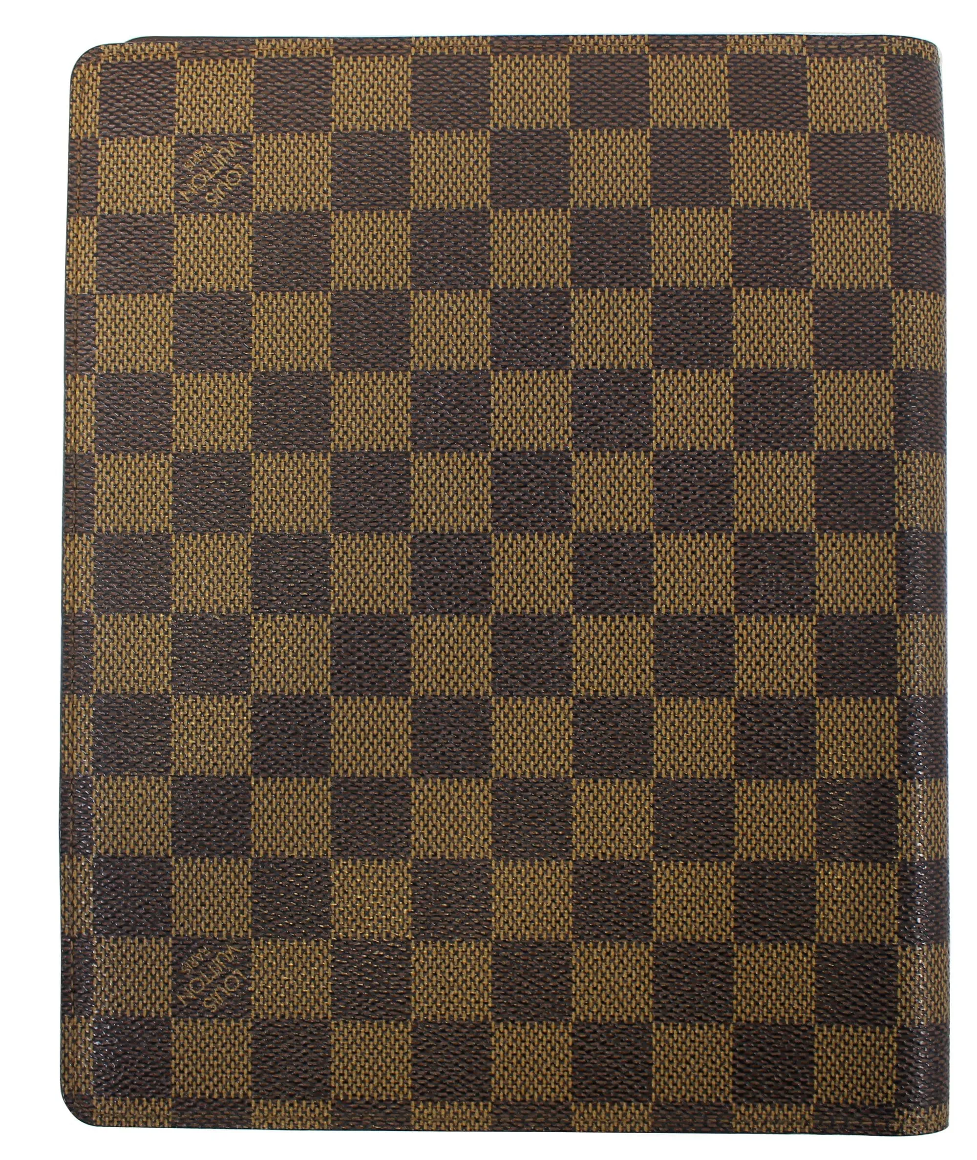 LOUIS VUITTON Agenda Bureau Damier Ebene  Note Cover