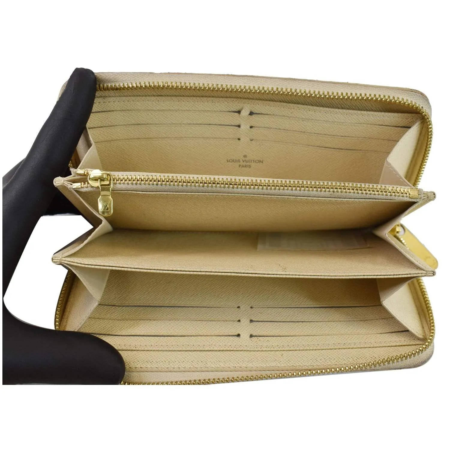 LOUIS VUITTON Damier Azur Zippy Long Wallet White - 20% OFF