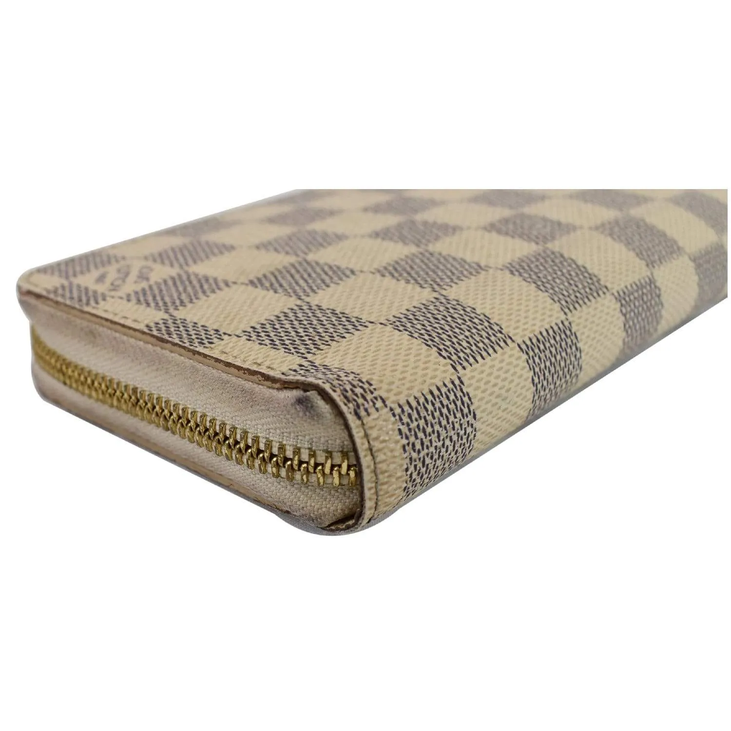 LOUIS VUITTON Damier Azur Zippy Long Wallet White - 20% OFF