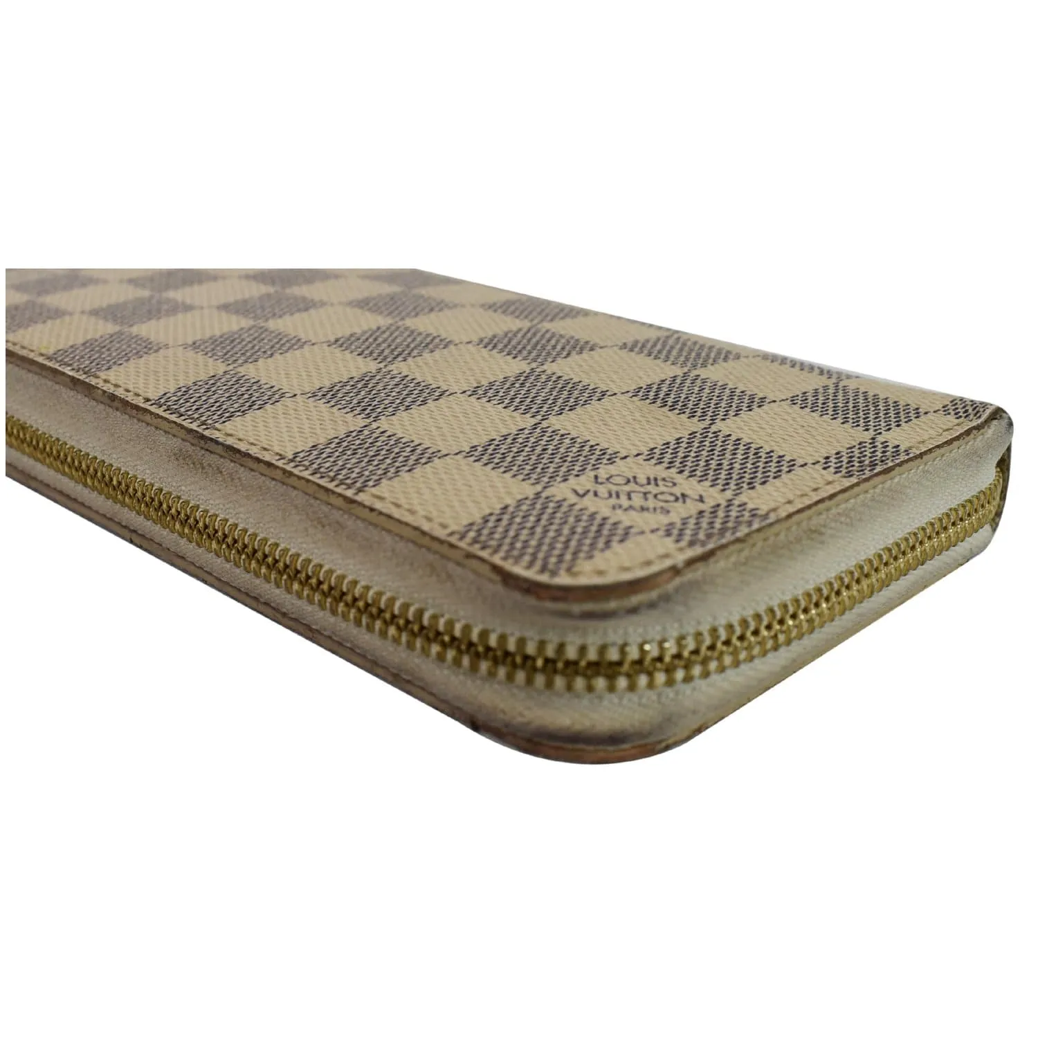 LOUIS VUITTON Damier Azur Zippy Long Wallet White - 20% OFF
