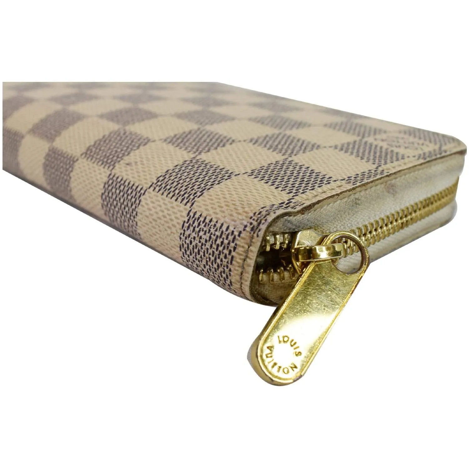 LOUIS VUITTON Damier Azur Zippy Long Wallet White - 20% OFF