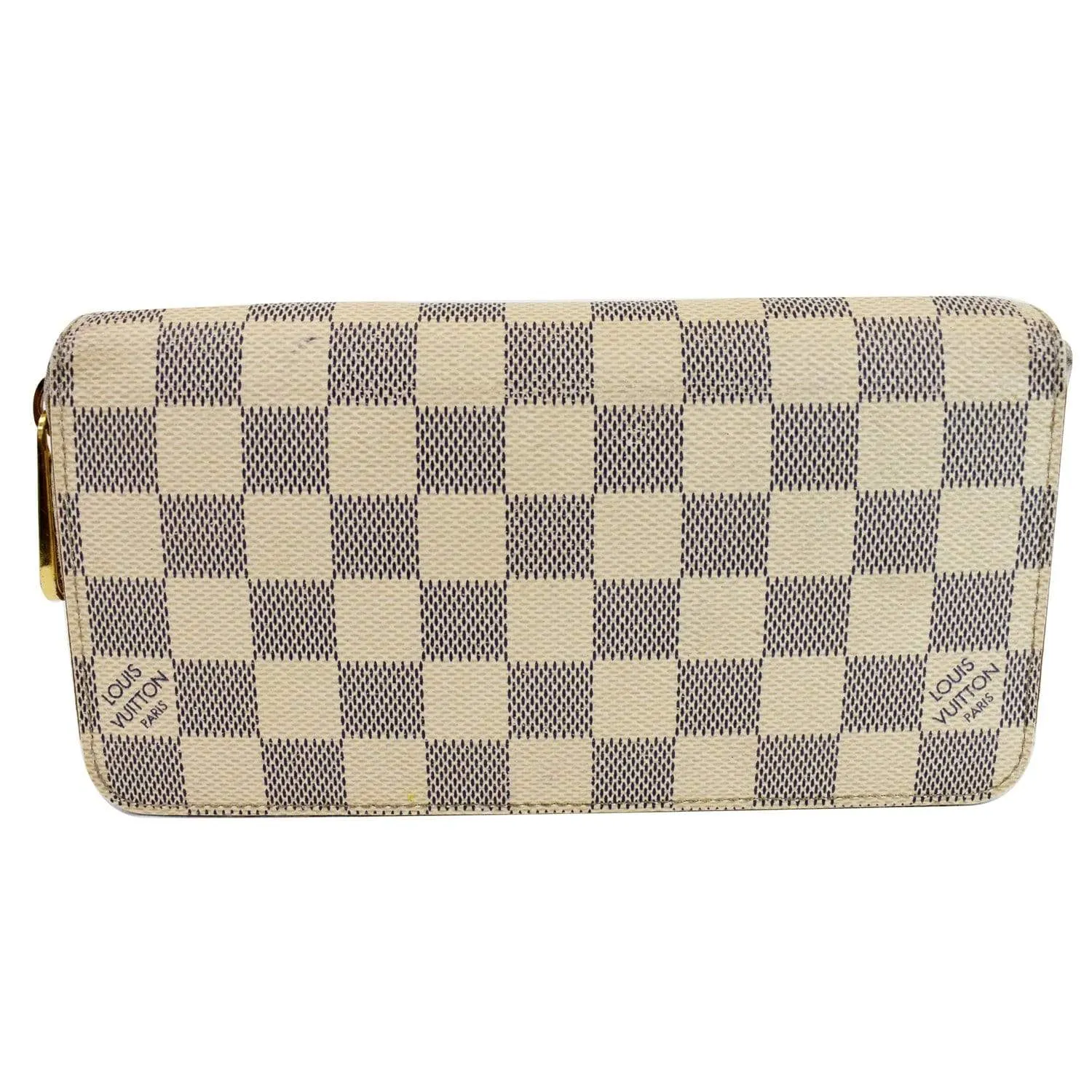 LOUIS VUITTON Damier Azur Zippy Long Wallet White - 20% OFF