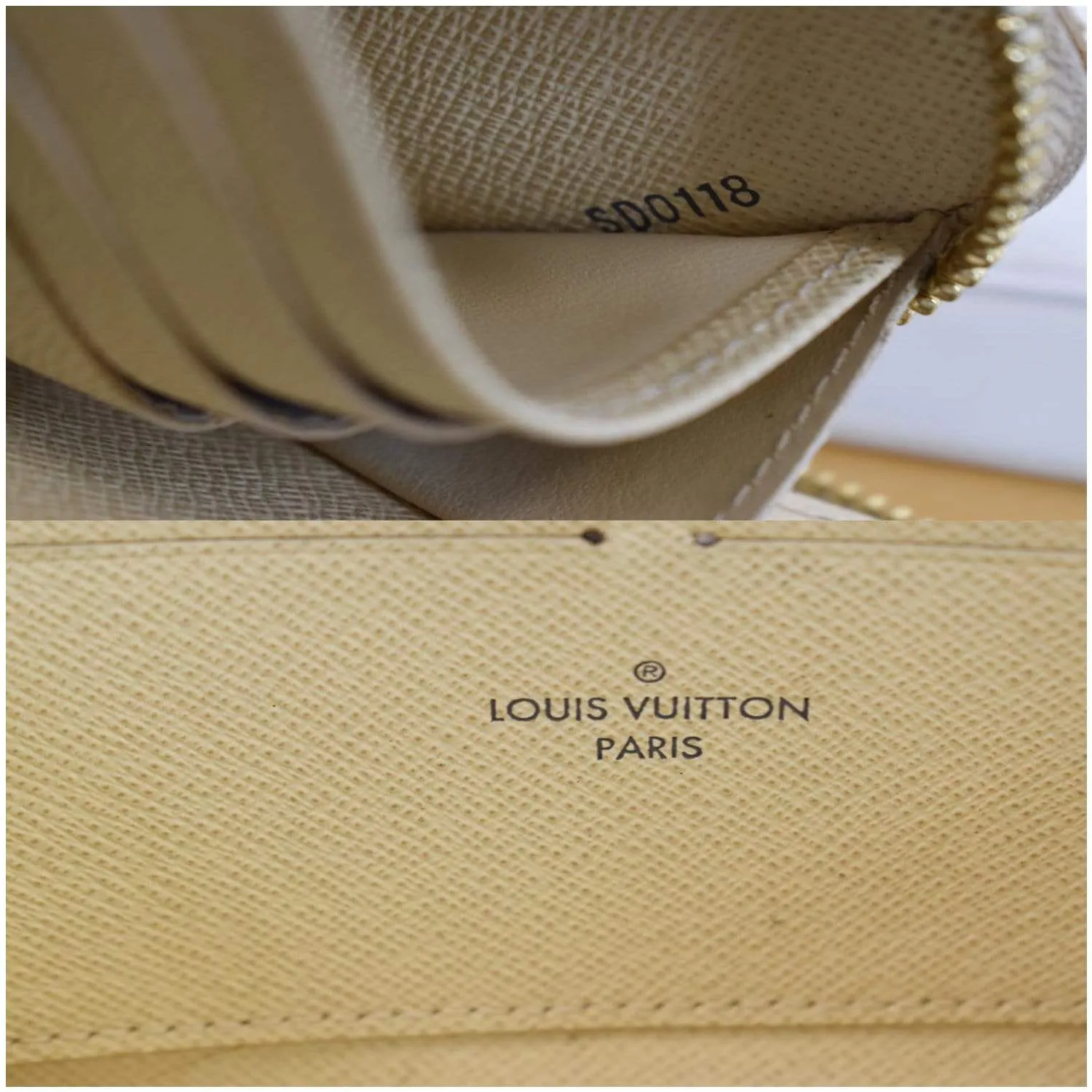 LOUIS VUITTON Damier Azur Zippy Long Wallet White - 20% OFF