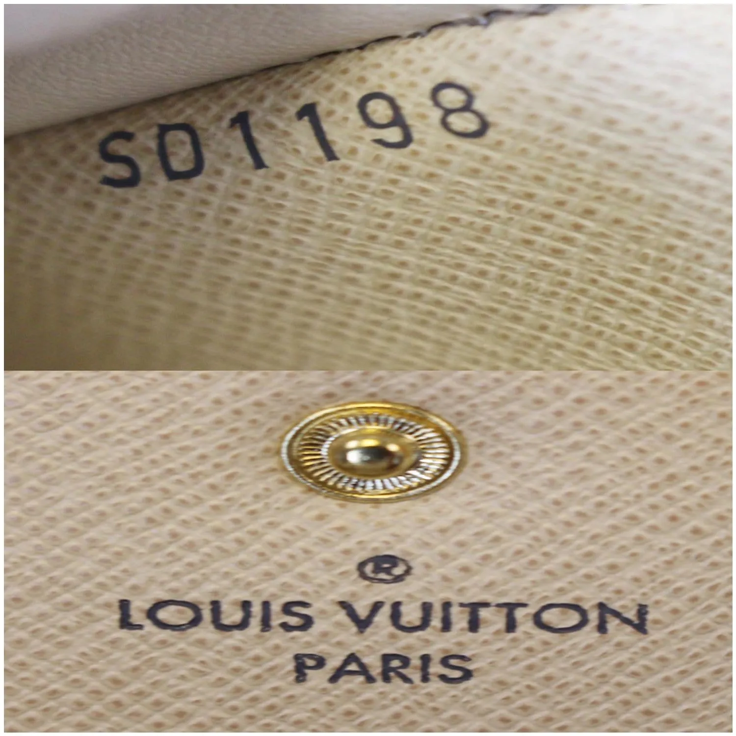 LOUIS VUITTON Emilie Damier Azur Wallet White