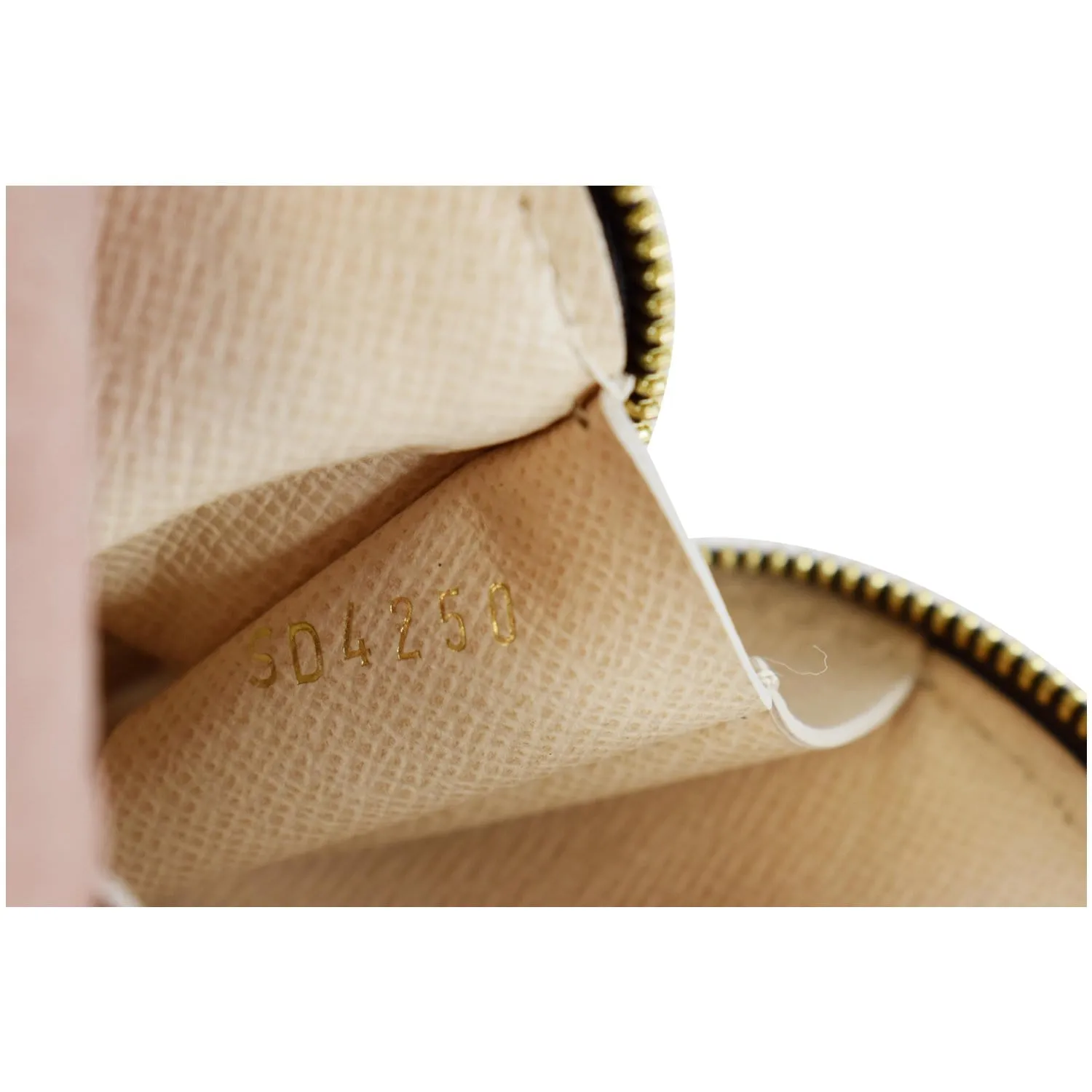 LOUIS VUITTON Monogram Canvas Round Zipped Coin Purse Brown