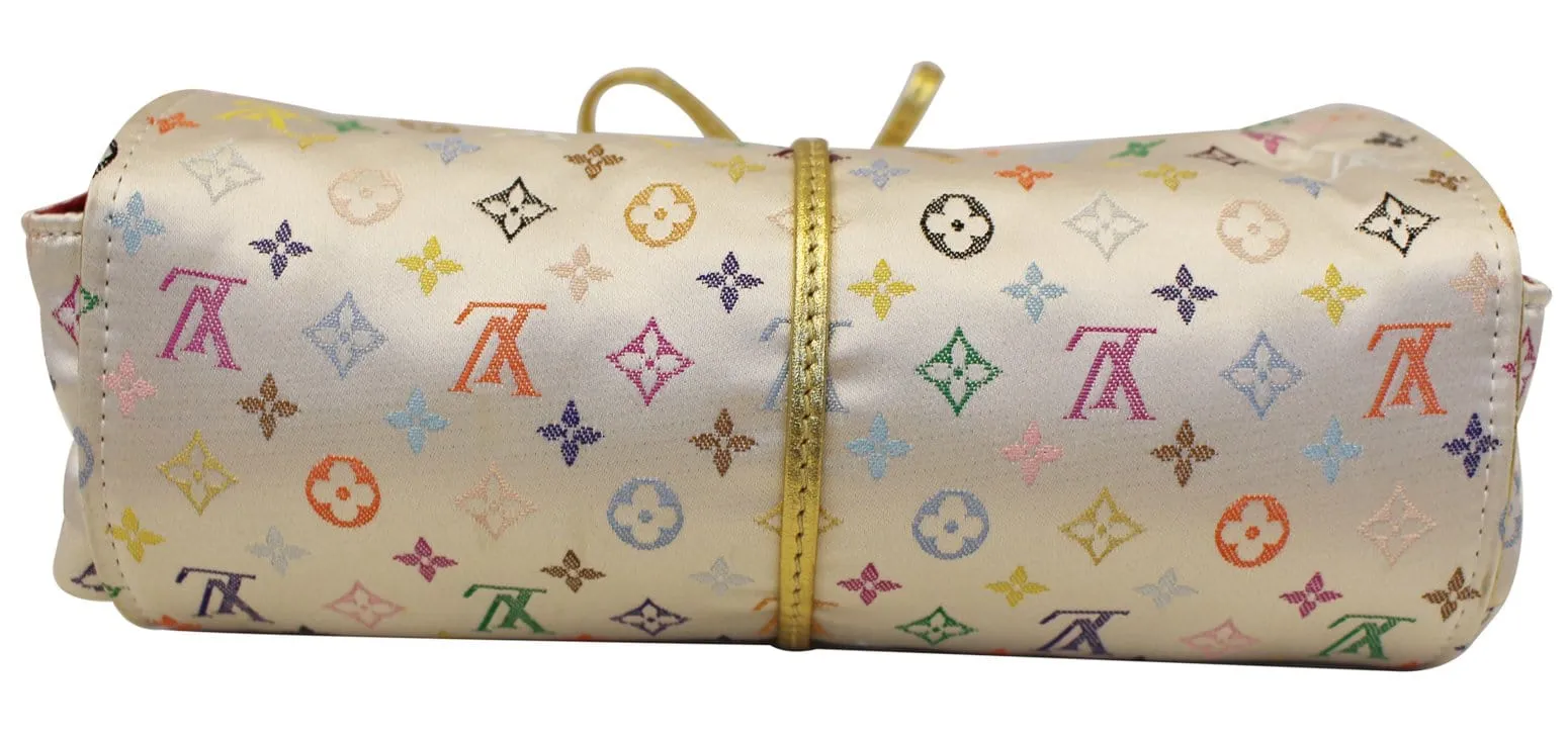 LOUIS VUITTON Monogram Multicolor Satin Trousse Bijoux Jewellery Case