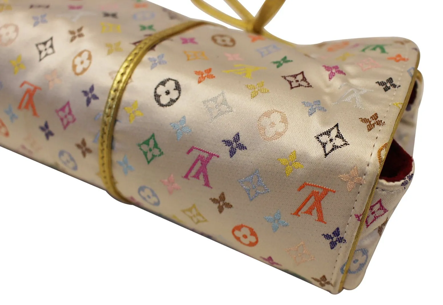 LOUIS VUITTON Monogram Multicolor Satin Trousse Bijoux Jewellery Case