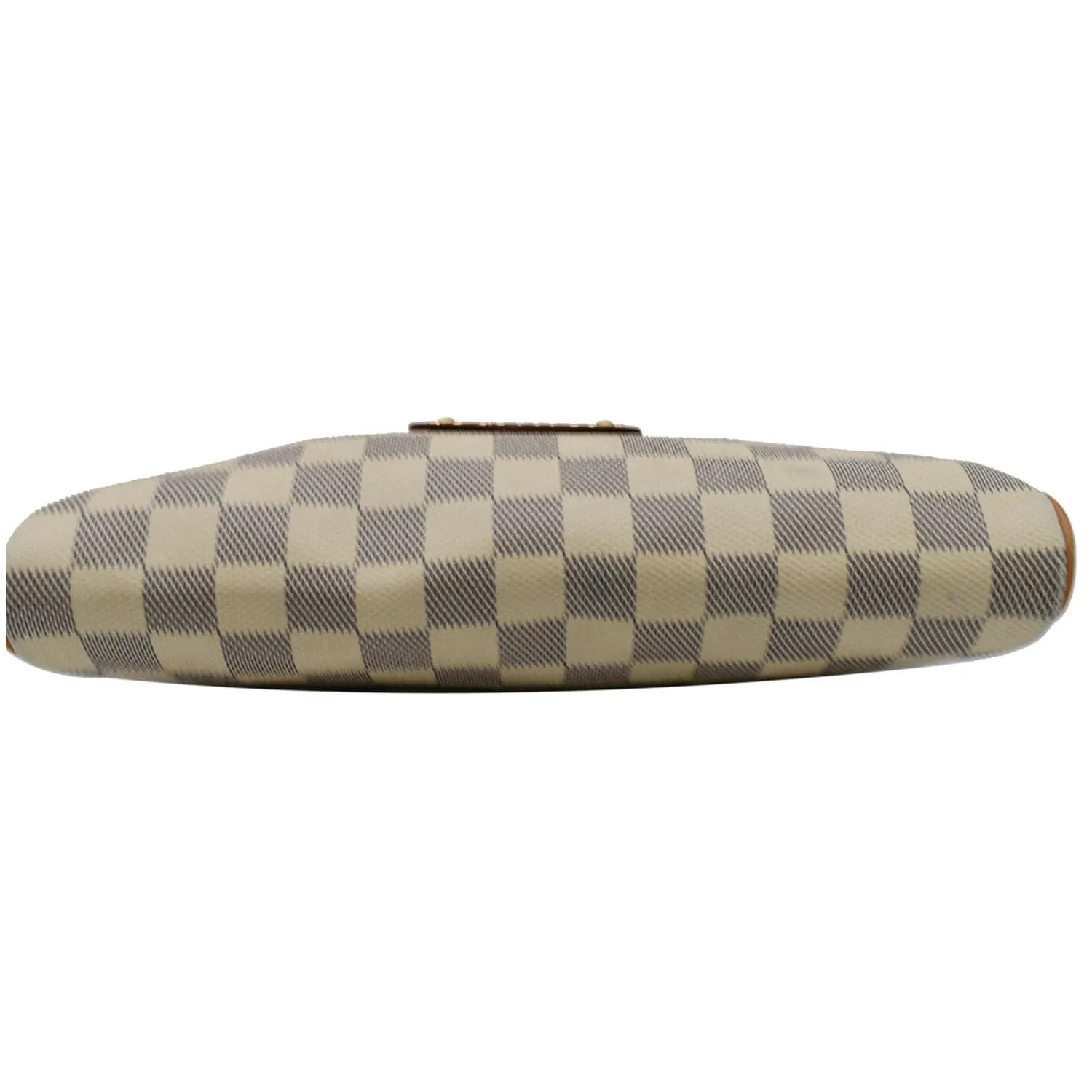 LOUIS VUITTON Pochette Eva Damier Azur Clutch Bag White