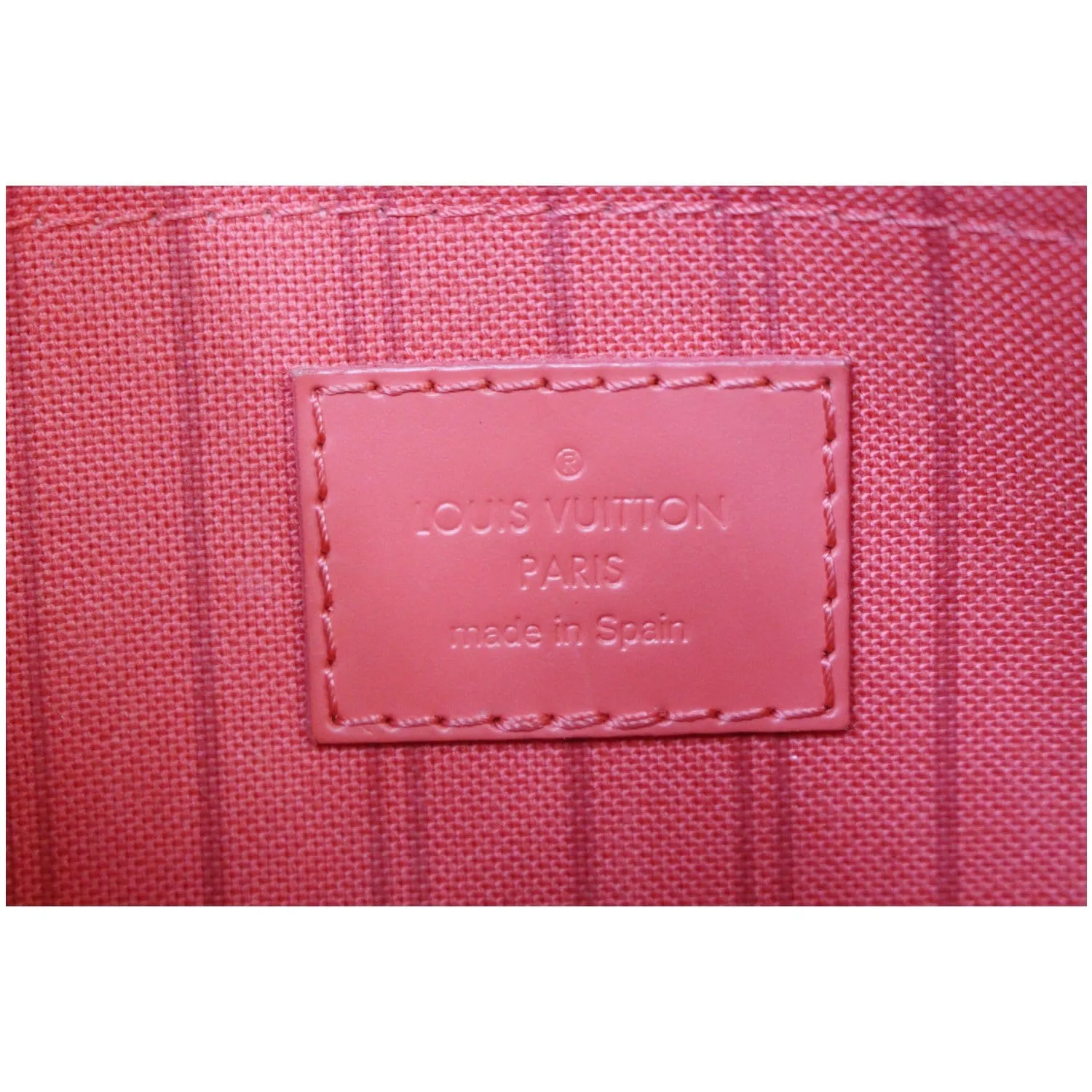 LOUIS VUITTON Pochette Wristlet Pouch Monogram Canvas Neverfull Totem MM Brown