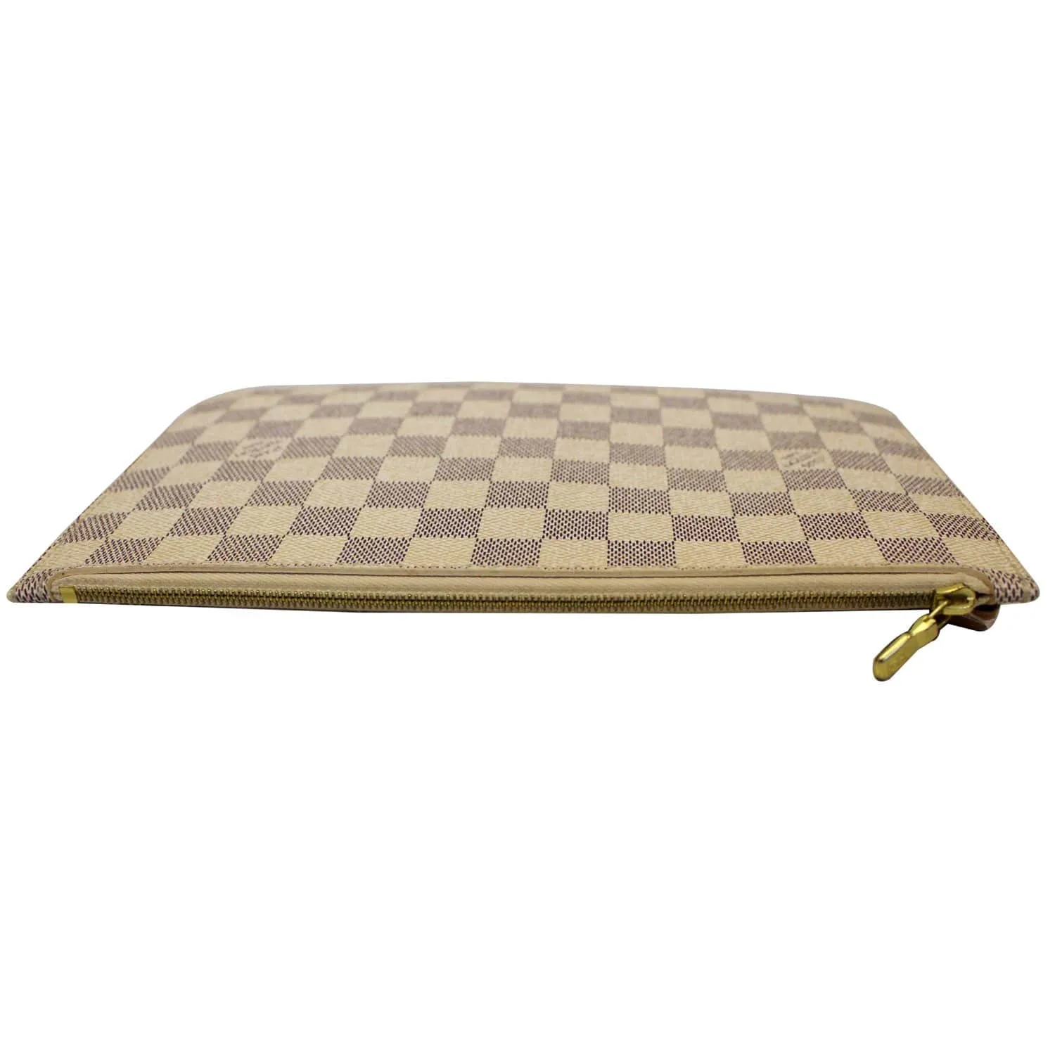 LOUIS VUITTON Pochette Wristlet Pouch Neverfull MM Damier Azur