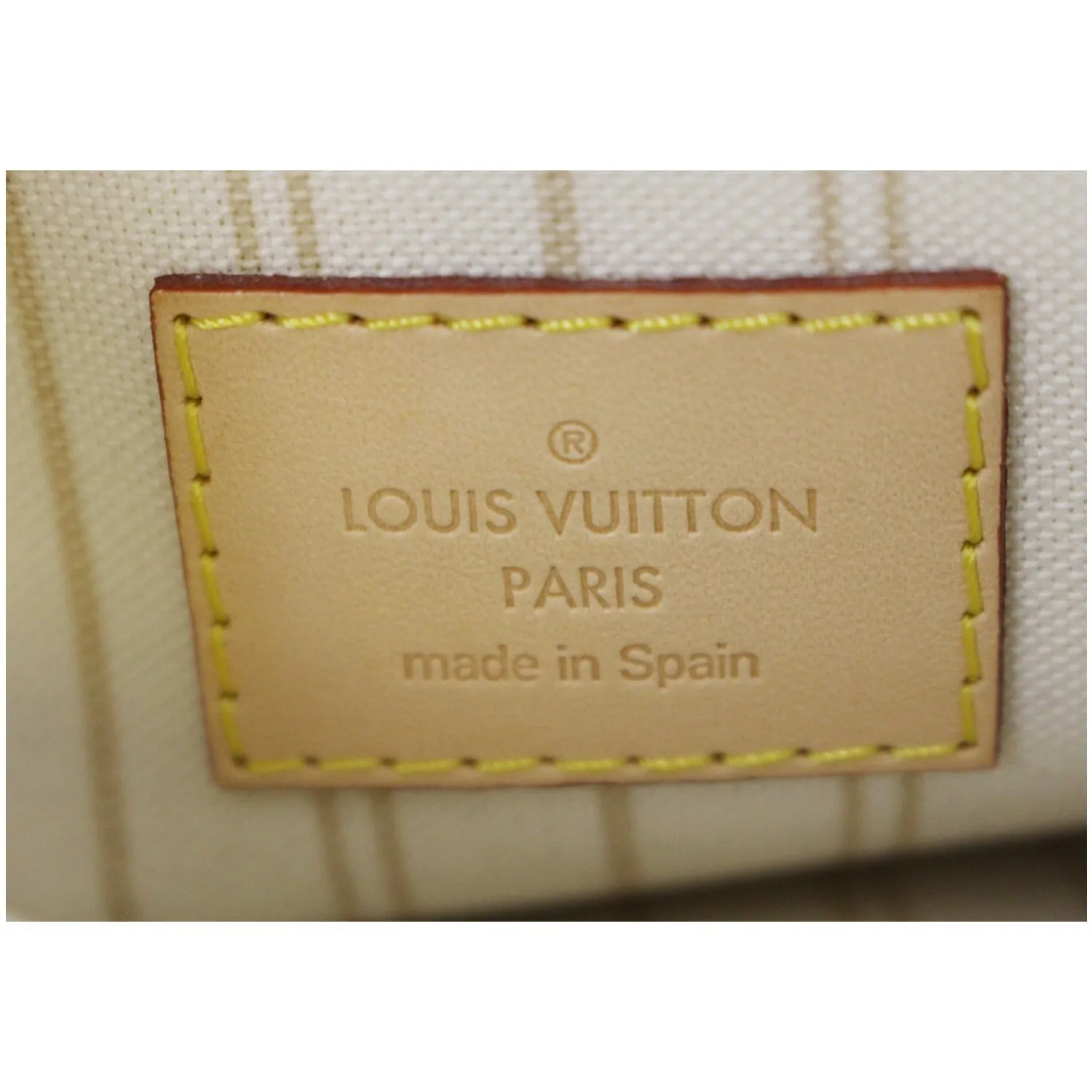LOUIS VUITTON Pochette Wristlet Pouch Neverfull MM Damier Azur