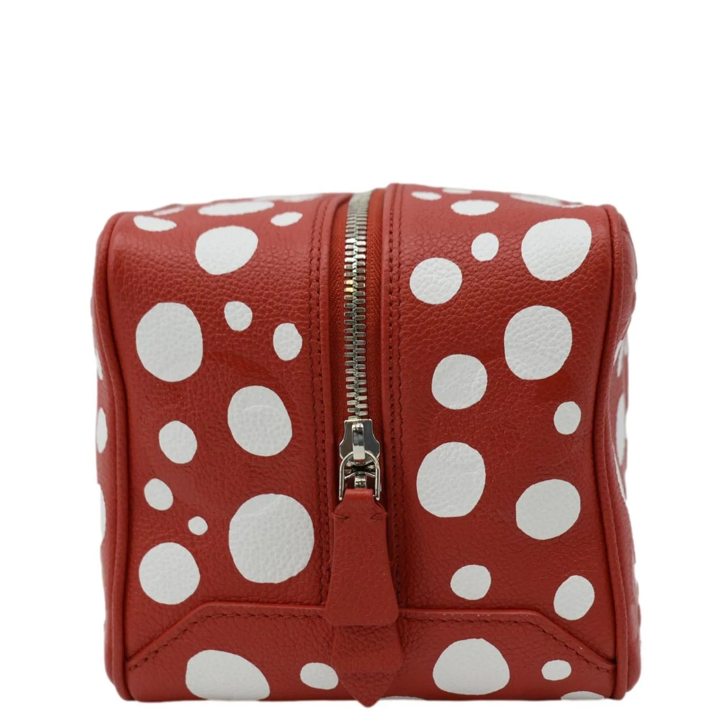 LOUIS VUITTON x YAYOI Kusama Square Overseas Monogram Leather Shoulder Bag Red